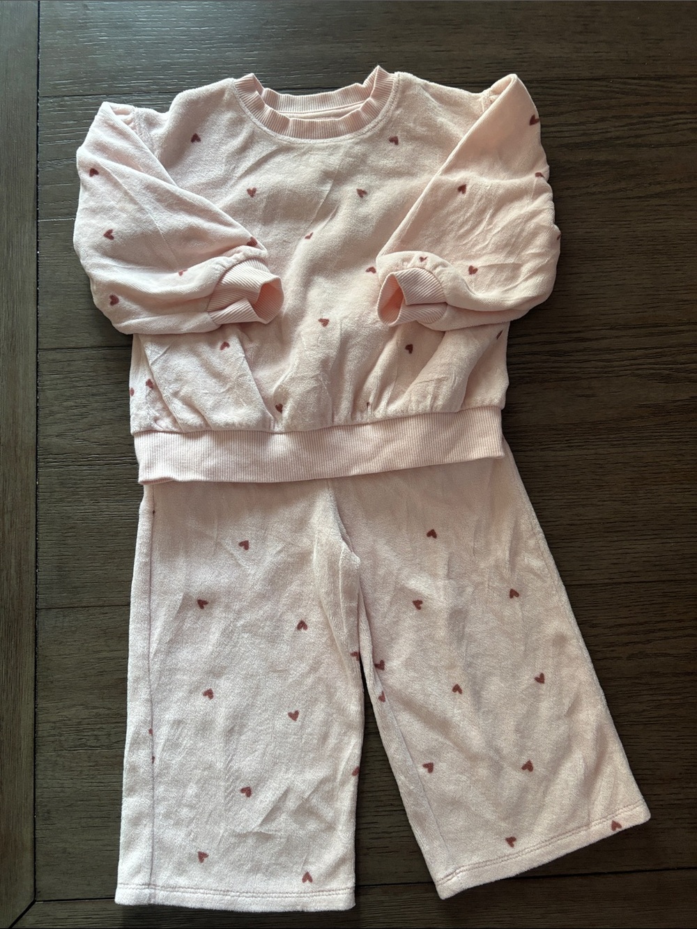 Kids Pink Heart Set - Soft Cozy